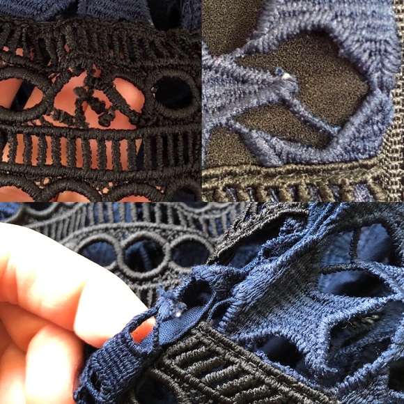 Self Portrait Star Lace Tiered High Neck Dress - Picture 8 of 8